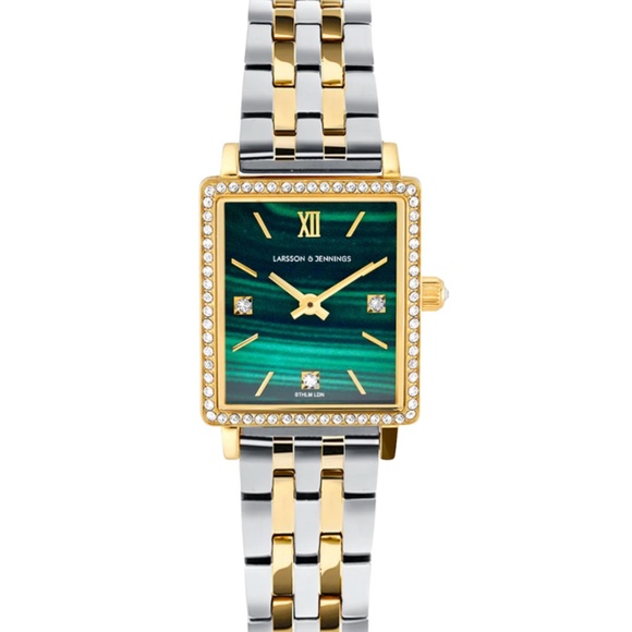 Larsson & Jennings BOYFRIEND MINI LUMOUS MIXED GOLD GREEN 31MM - Picture 1 of 7